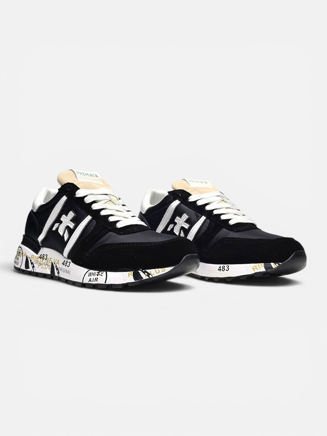 Premiata Mick Black White Beige ALL14509 фото
